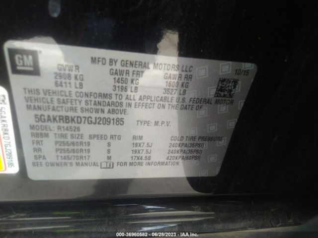 5GAKRBKD7GJ209185 Buick Enclave Leather