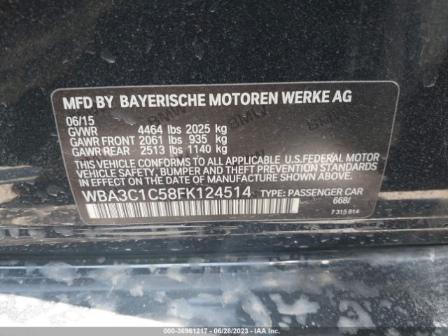 WBA3C1C58FK124514 BMW 3 Series 328i