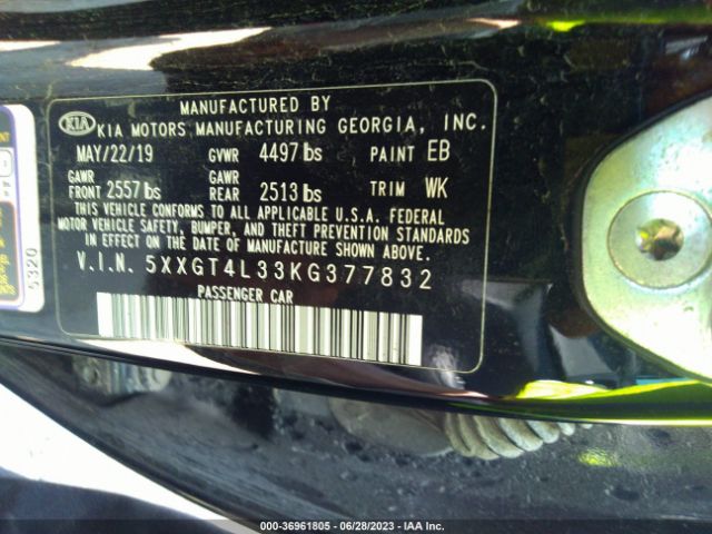 5XXGT4L33KG377832 KIA Optima S