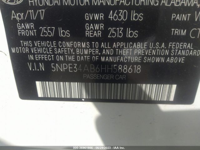 Hyundai Sonata Sport 2017 5NPE34AB6HH588618 Image 15