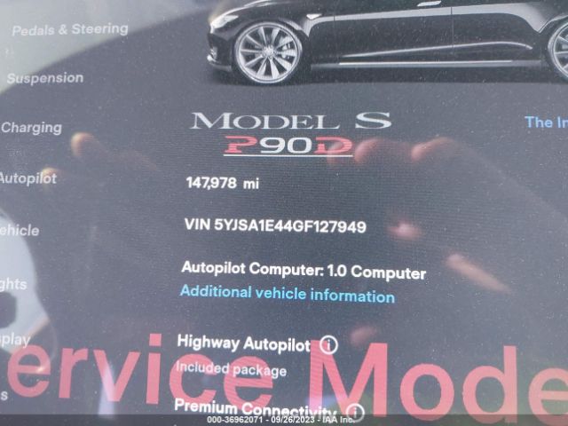 5YJSA1E44GF127949 Tesla Model S 90d/p90d/p100d/p85d