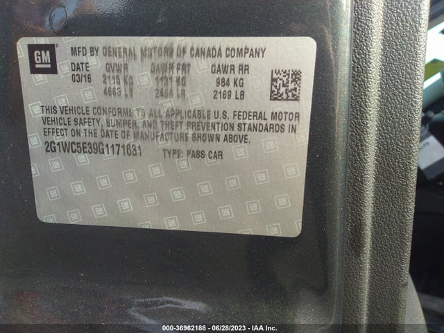 Chevrolet Impala Limited Ltz 2016 2G1WC5E39G1171631 Image 9