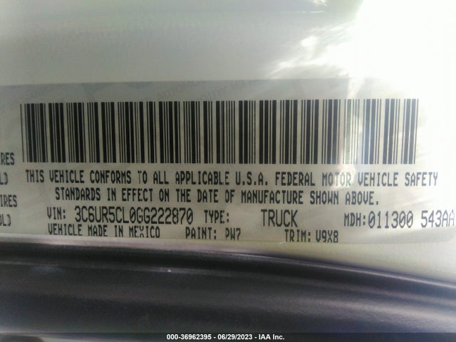 RAM 2500 Tradesman 2016 3C6UR5CL0GG222870 Image 9