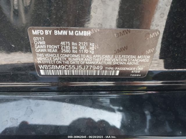 WBS8M9C55J5J77949 BMW M3