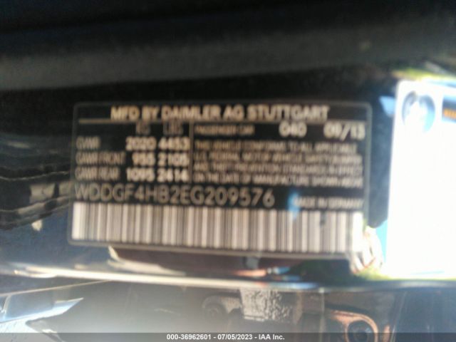 WDDGF4HB2EG209576 Mercedes-Benz C-class C 250