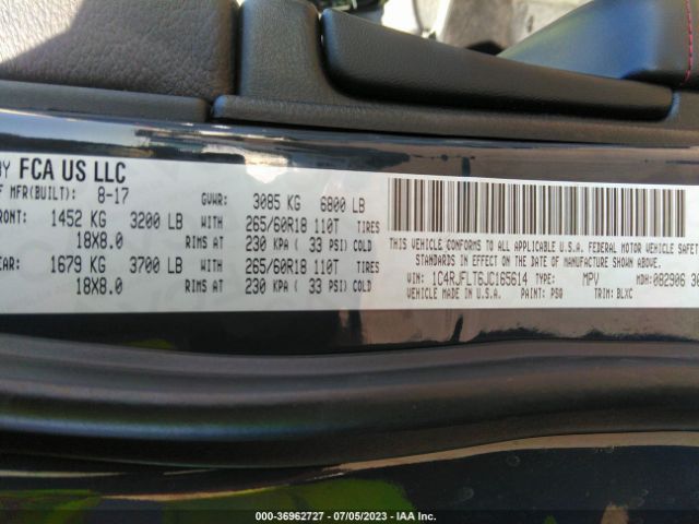 1C4RJFLT6JC165614 Jeep Grand Cherokee Trailhawk