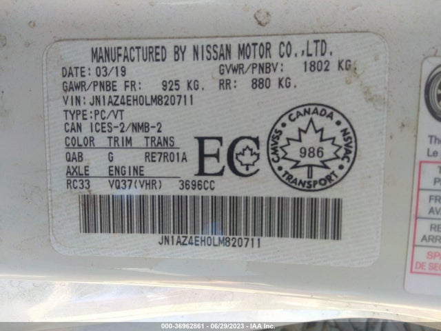 2020 Nissan Z, VIN: JN1AZ4EH0LM820711