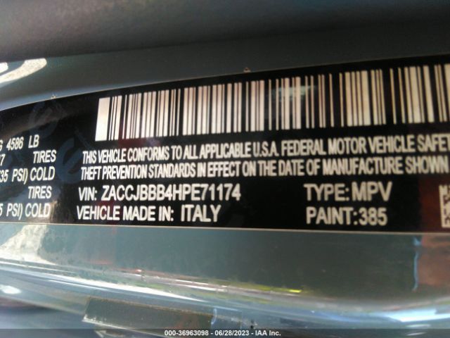 ZACCJBBB4HPE71174 Jeep Renegade Latitude