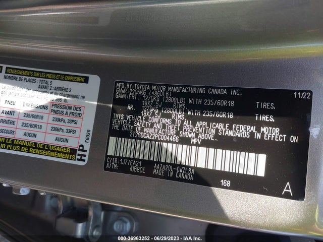 2023 Lexus NX, VIN: 2T2GDCAZ2PC004466