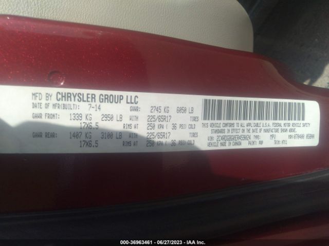 2C4RDGBG0ER459024 Dodge Grand Caravan American Value Pkg
