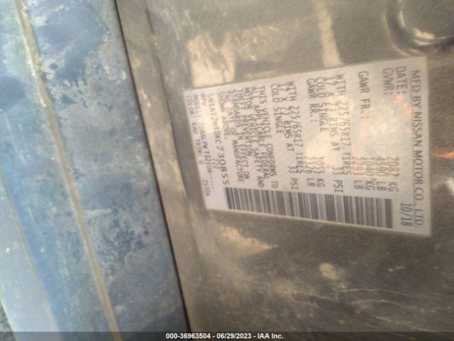 5N1AT2MT0KC730855 Nissan ROGUE S
