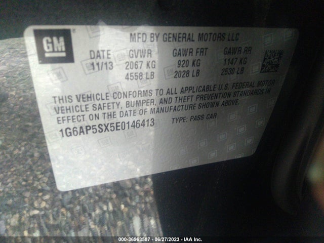 1G6AP5SX5E0146413 Cadillac Cts Sedan Rwd