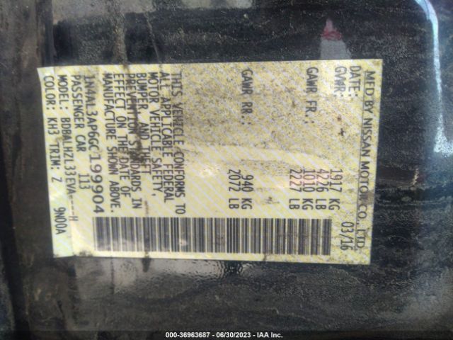 1N4AL3AP6GC199904 Nissan Altima 2.5 Sr