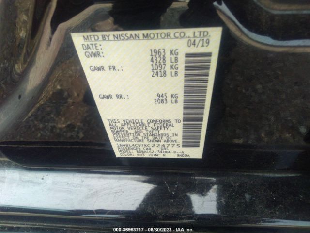1N4BL4CV7KC224775 Nissan Altima 2.5 Sr
