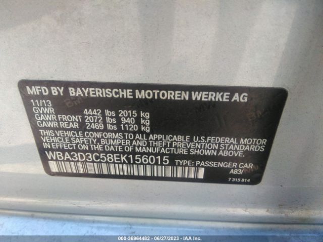 WBA3D3C58EK156015 BMW 3 Series 328d