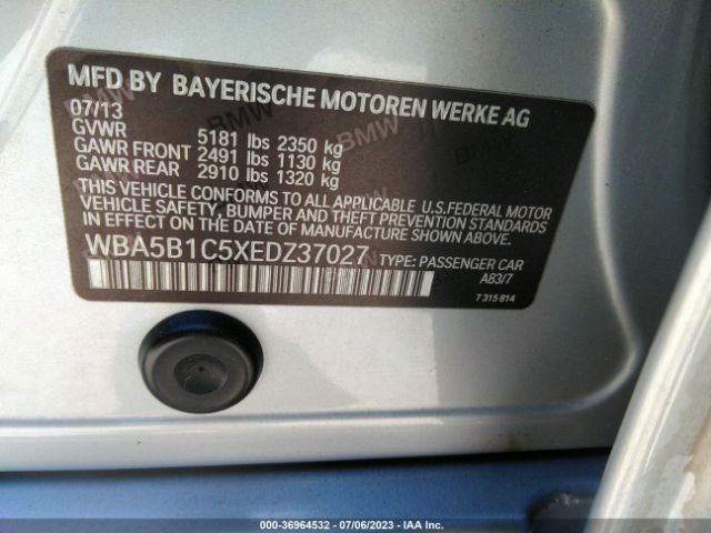 WBA5B1C5XEDZ37027 BMW 5 Series 535i