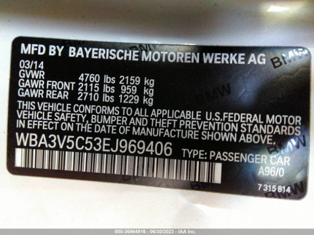 WBA3V5C53EJ969406 BMW 4 Series 428i