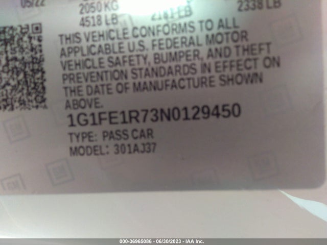 Chevrolet Camaro 1ss 2022 1G1FE1R73N0129450 Image 9