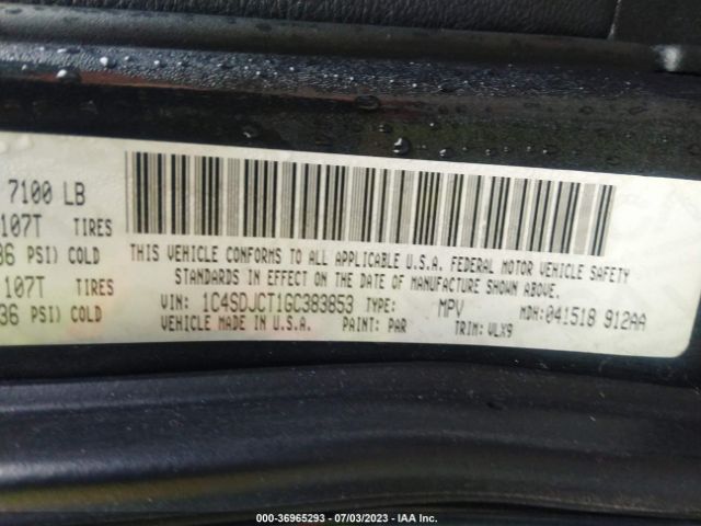 1C4SDJCT1GC383853 Dodge Durango R/t