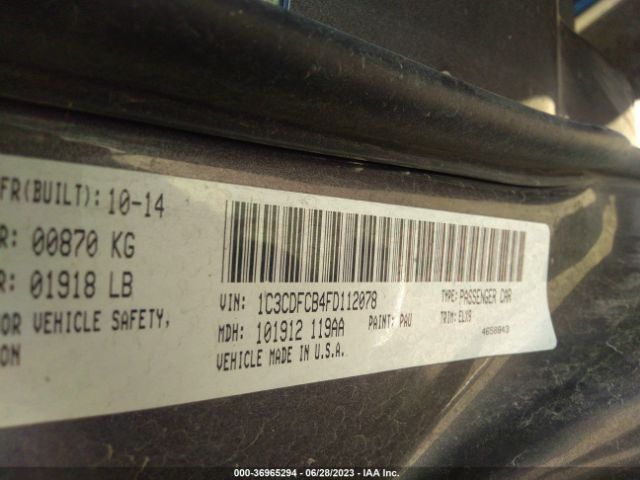 1C3CDFCB4FD112078 Dodge Dart Limited