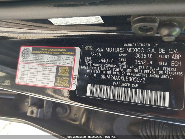 KIA RIO S 2020 3KPA24ADXLE305072 Image 9