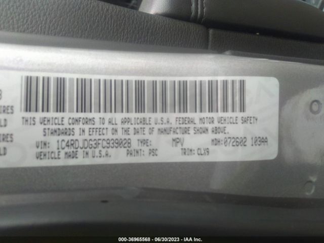 1C4RDJDG3FC939028 Dodge DURANGO LIMITED