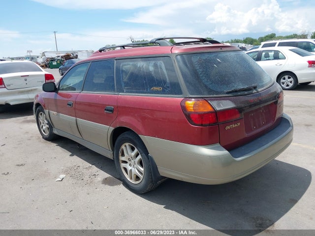 2002 SUBARU LEGACY WAGON OUTBACK VIN: 4S3BH665627625679