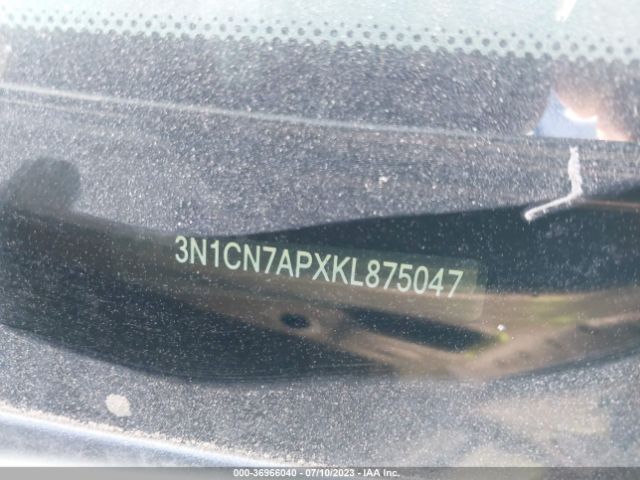 3N1CN7APXKL875047 Nissan Versa Sedan Sv