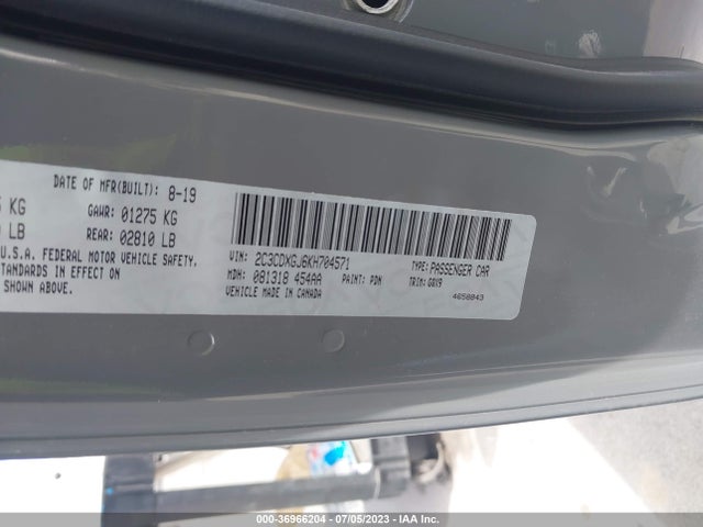 Dodge Charger Scat Pack 2019 2C3CDXGJ6KH704571 Image 9