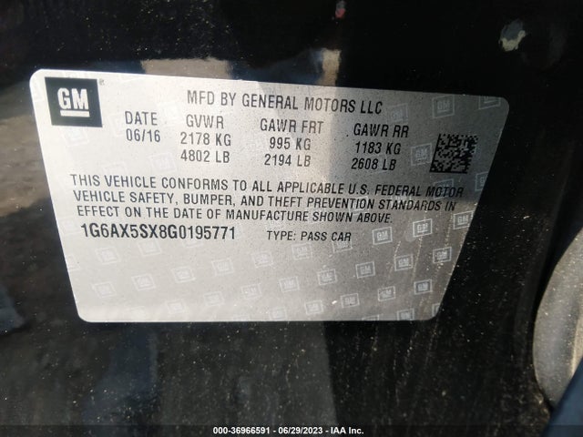 1G6AX5SX8G0195771 Cadillac Cts Sedan Luxury Collection Awd