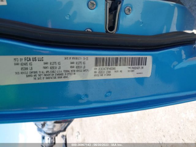 2C3CDXCT9FH852081 Dodge Charger Rt