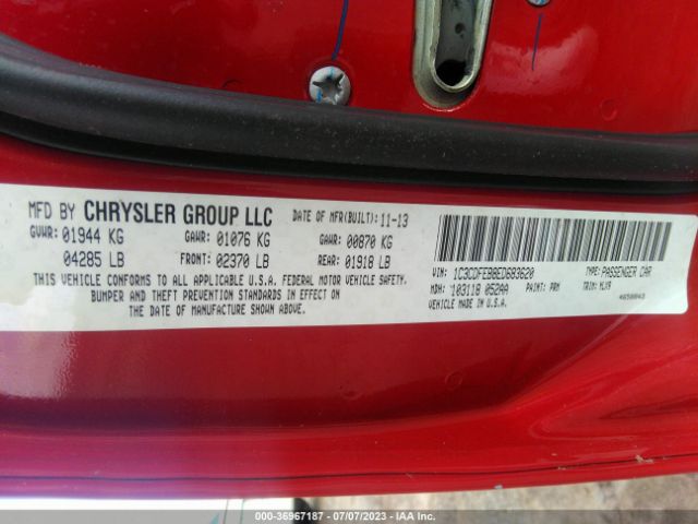 1C3CDFEB8ED683620 Dodge DART GT