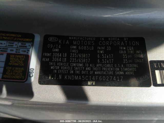 KNDMA5C14F6027417 KIA Sedona L