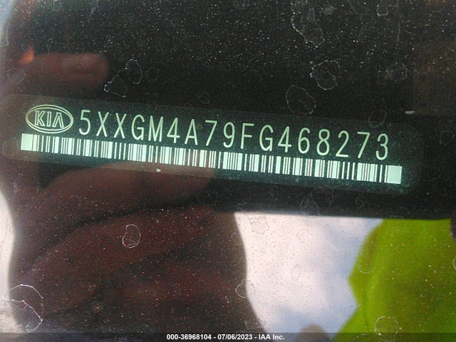 KIA Optima Lx 2015 5XXGM4A79FG468273 Image 9