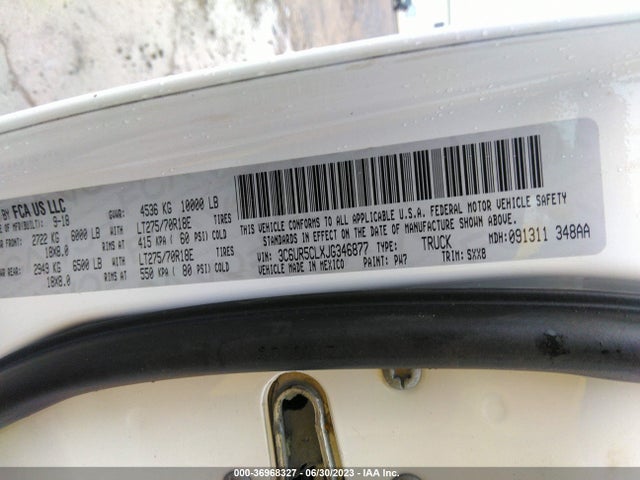 3C6UR5CLXJG346877 RAM 2500 Tradesman