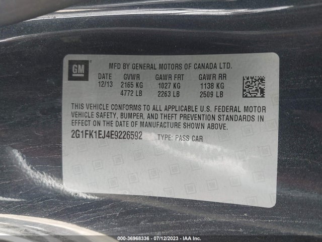 Chevrolet CAMARO SS 2014 2G1FK1EJ4E9226592 Image 10