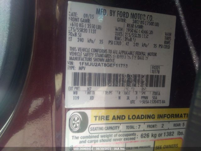 1FMJU2AT8GEF11753 Ford Expedition Limited