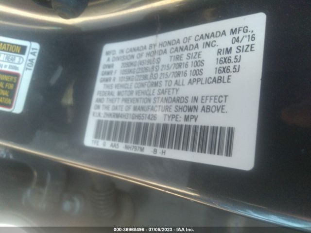 2HKRM4H31GH651426 Honda CR-V LX