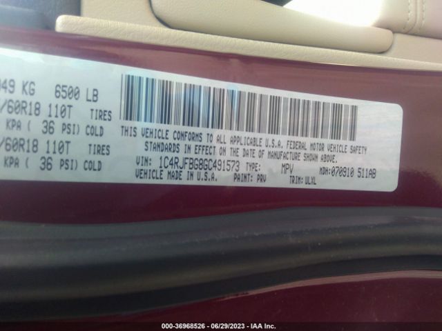 1C4RJFBG8GC491573 Jeep Grand Cherokee Limited