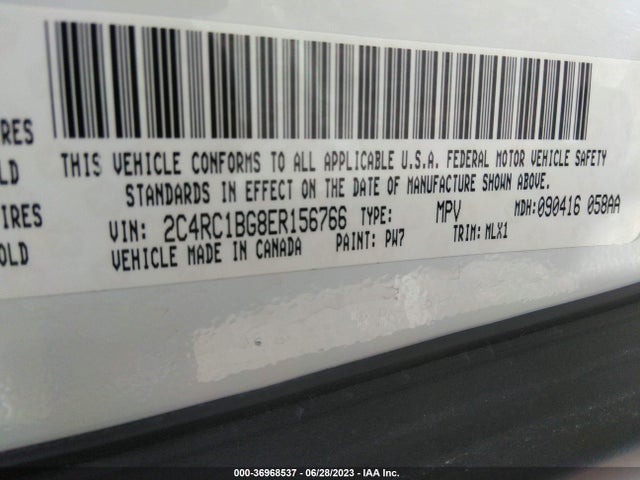 2C4RC1BG8ER156766 Chrysler Town & Country Touring