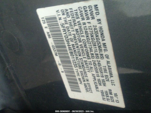 5FRYD3H44EB011235 Acura Mdx Tech Pkg