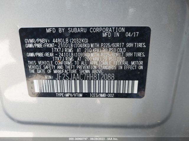JF2SJAAC7HH812088 Subaru Forester