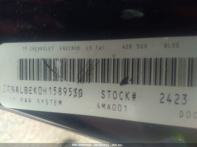 Chevrolet EQUINOX LS 2017 2GNALBEK0H1589530 Image 15