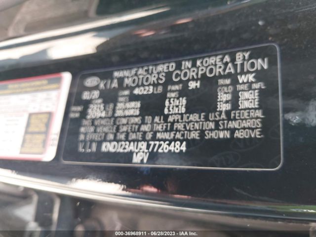 KNDJ23AU9L7726484 KIA SOUL S