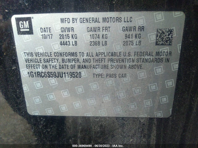 Chevrolet VOLT LT 2018 1G1RC6S59JU119520 Image 16