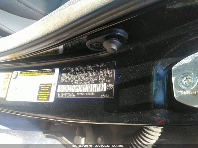 2008 TOYOTA CAMRY HYBRID VIN: 4T1BB46KX8U033154