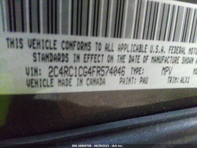 2C4RC1CG4FR574046 Chrysler Town & Country Touring-l