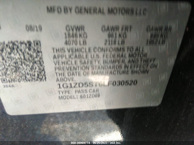 Chevrolet MALIBU LT 2020 1G1ZD5ST6LF030520 Image 9