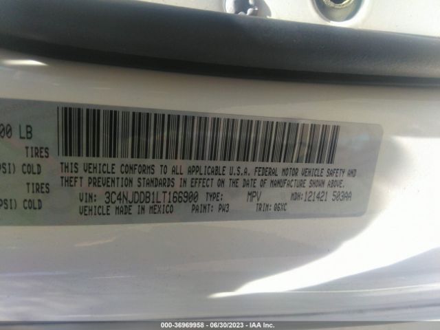 3C4NJDDB1LT166900 Jeep Compass Trailhawk