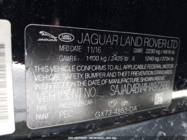 SAJAD4BV4HA972930 Jaguar Xe 35t Premium